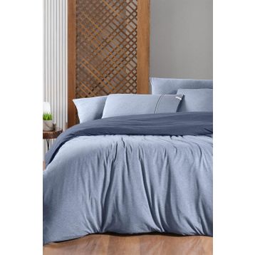 Sarev Medulas %50 Pamuk %50 Modal Mavi Tek Kişilik 160x220 cm Nevresim Takımı