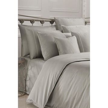 Sarev Sartoria Pamuk Saten Gri V7 Çift Kişilik 200x220 cm Nevresim Takımı