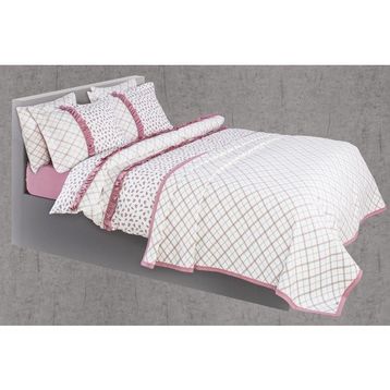 Sarev Sophia V1 Çift Kişilik 200x220 cm Beyaz Nevresim Takımı