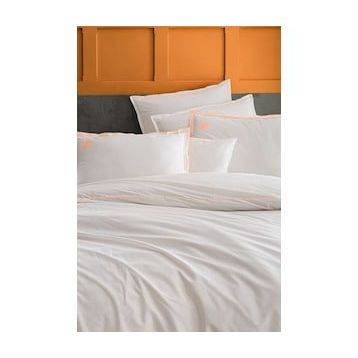 Sarev Supra Ekru %100 Pamuk King Size Poplin Nevresim Takımı