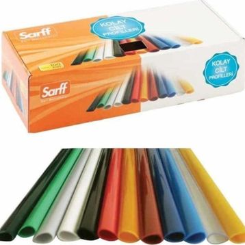 Sarff 10 mm Siyah 100'lü Paket Oval Sırtlık