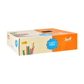 Sarff 15312036 100'lü 16 mm Delux Siyah Delux Plastik Spiral