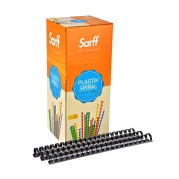 Sarff 22 mm Siyah 50’li Plastik Spiral