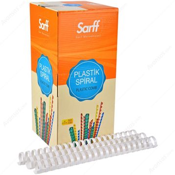 Sarff 25mm Beyaz 50 Adet Plastik Spiral