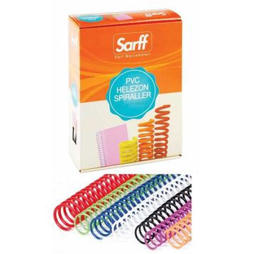 Sarff Pvc Helezon 10 mm Kırmızı Plastik Spiral