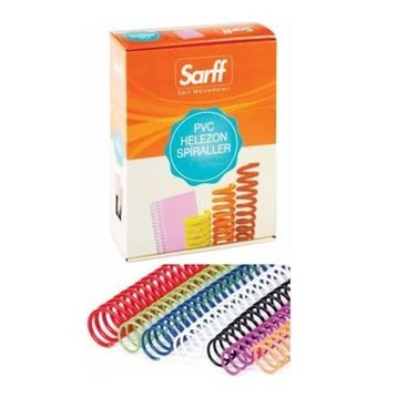 Sarff Pvc Helezon 14 mm Beyaz Plastik Spiral