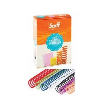 Sarff Pvc Helezon 16 mm Siyah Plastik Spiral
