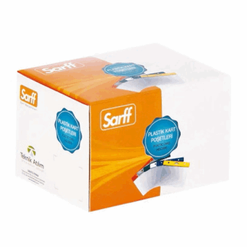 Sarff Şeffaf 7.5cmx9.5cm 100 Adet Kart Muhafaza Poşeti