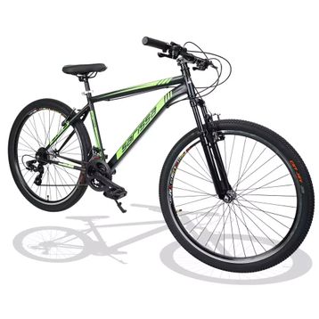 Sarissa Moon 27.5 Jant MTB Ön Amortisörlü Shimano Kelebek 21 Vites V Fren Siyah Yeşil Dağ Bisikleti