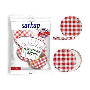 Sarkap 10'lu Desenli Kavanoz Kapağı