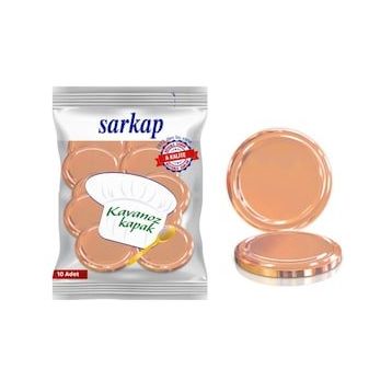 Sarkap Hijyenik Paketli Bronz 82 mm 10 Adet Kavanoz Kapağı