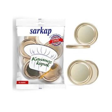 Sarkap Hijyenik Paketli Gold 82 mm 10 Adet Kavanoz Kapağı