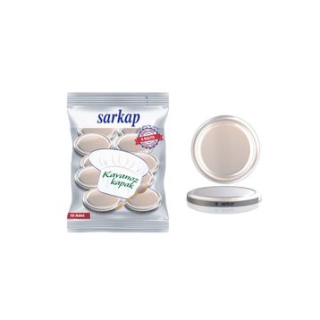 Sarkap Hijyenik Paketli Silver 82 mm 10 Adet Kavanoz Kapağı