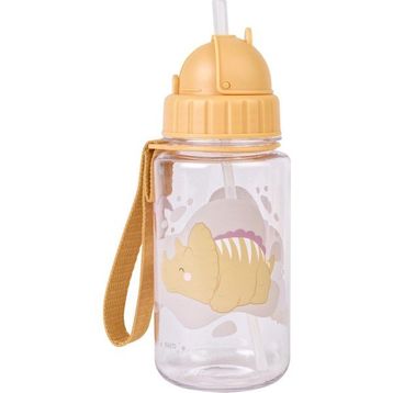 Saro 450 ml Happy Dino Askılı Pipetli Matara