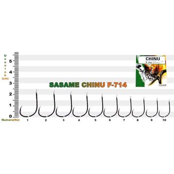 Sasame F-714 No:1 14'lü Olta İğnesi