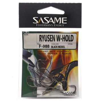 Sasame Ryusen W-HOLD Black F-988 Serisi Siyah N6 Olta İğnesi
