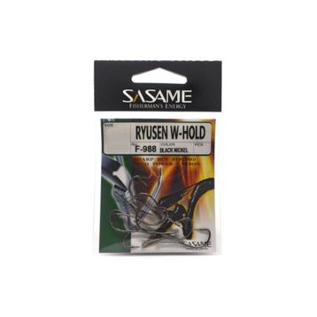 Sasame Ryusen W-HOLD Black F-988 Serisi Siyah N6 Olta İğnesi