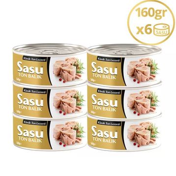 Sasu 160 gr Klasik Ton Balığı (6 adet)