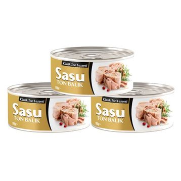 Sasu Klasik 80 gr Ton Balığı (3 adet)