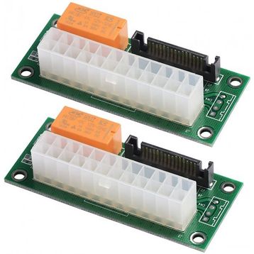 Sata Molex ADD2PSU ATX Sata Molex 24 Pin Güç Kaynağı Bağlantı Adaptörü