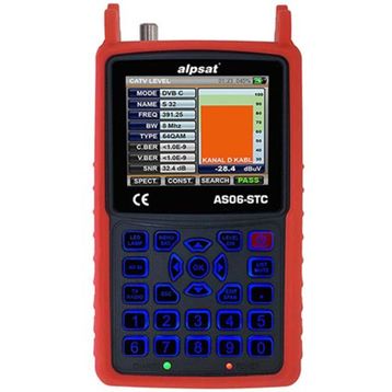 Satfinder AS06-STC 6 HD Slim Görüntülü Uydu Bulucu-AHD Test Cihazı