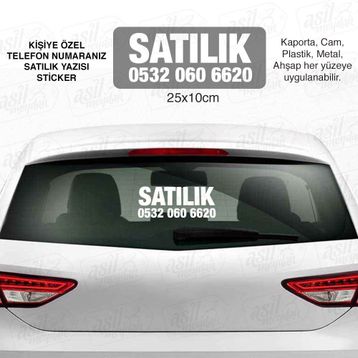 Satılık Araç Oto Sticker