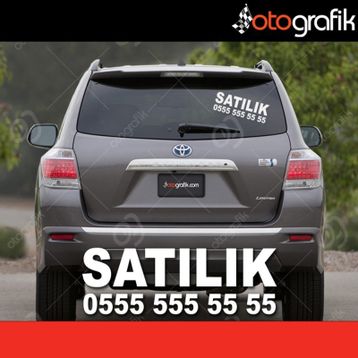 Satılık Araç Oto Sticker