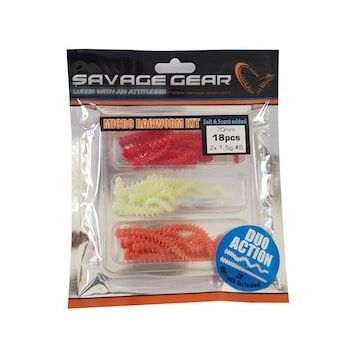 Savage Gear 18 + 2 Adet Uv Red Pink Glow Lrf Ragworm Kit Suni Yem