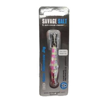 Savage Gear 3D Slim Minnow 10 gr 5.9 cm Jig Pink Zebra Glow Suni Yem