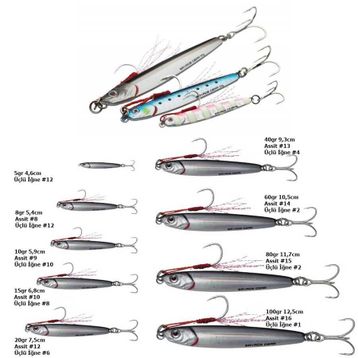 Savage Gear 5 g 4.6 cm Asist İğnesiz 3D Slim Minnow Jig