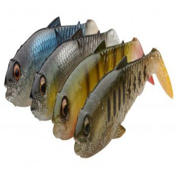 Savage Gear Craft Cannibal Paddletail 12.5 cm 20 gr Clear Water Mix 4 Adet Suni Balık Yemi