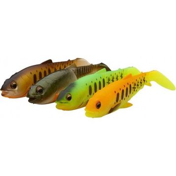Savage Gear Craft Cannibal Paddletail 4 Adet 12.5 cm 20 gr Dark Water Mix