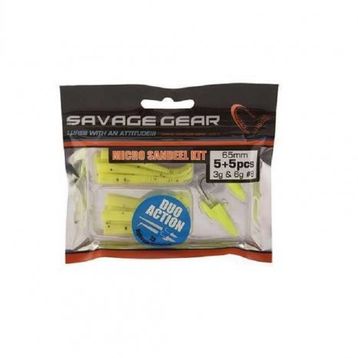 Savage Gear Lrf Micro Sandeel Kit Yellow Lrf Silikon Yem