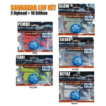 Savage Gear Lrf Micro Sandeel Kit Yellow Lrf Silikon Yem