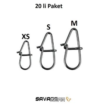 Savage Gear Needle Eggsnaps S 24 kg 20 Adet Klips