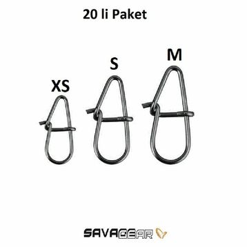 Savage Gear Needle Eggsnaps S 24 kg 20 Adet Klips