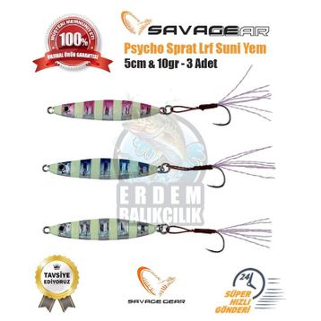 Savage Gear Psycho Sprat Lrf 3 Adet Turkish Zebra Mix Suni Yem