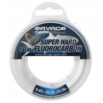 Savage Gear Super Hard Fluorocarbon 50 m 0.45 mm 10.70 kg 23.58 lbs Clear Misina