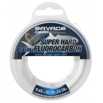 Savage Gear Super Hard Fluorocarbon 50 m 0.45 mm 10.70 kg 23.58 lbs Clear Misina