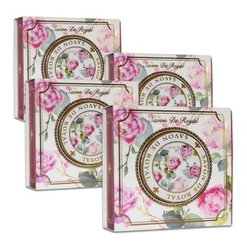 Savon De Royal Gül 4x100 gr Bitkisel Katı Sabun