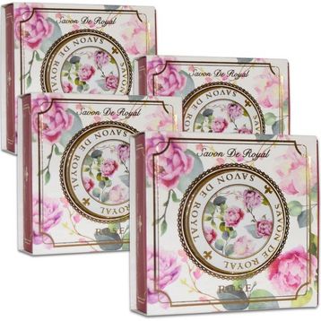 Savon De Royal Gül 4x100 gr Bitkisel Katı Sabun