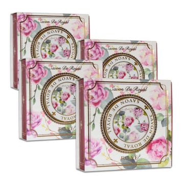 Savon De Royal Gül 4x100 gr Bitkisel Katı Sabun