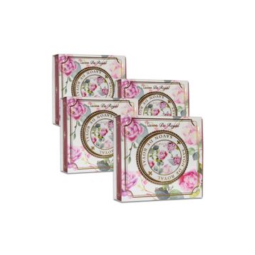 Savon De Royal Gül 4x100 gr Bitkisel Katı Sabun