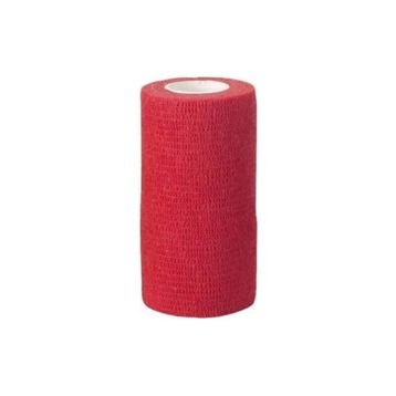 Sayberk 10 cm 4.5 mt Kırmızı Kendinden Yapışkanlı Bandaj
