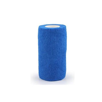 Sayberk 10 cm 4.5 mt Mavi Kendinden Yapışkanlı Bandaj