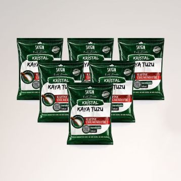 Saygın Kristal 500 gr Sofralık Kaya Tuzu (6 adet)