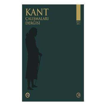 Sayı 1 2023 Kant Çalışmaları Dergisi Vakıfbank Kültür Yayınları