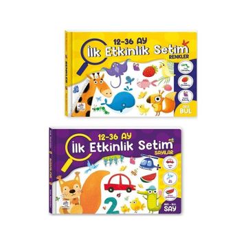 Sayılar Renkler 12-36 Ay İlk Etkinlik Kitabım Seti Yükselen Zeka Yayınları