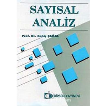 SAYISAL ANALIZ - BEHİÇ ÇAĞAL