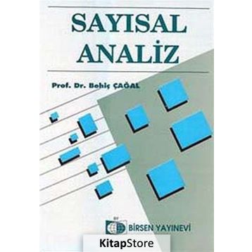 SAYISAL ANALIZ - BEHİÇ ÇAĞAL
